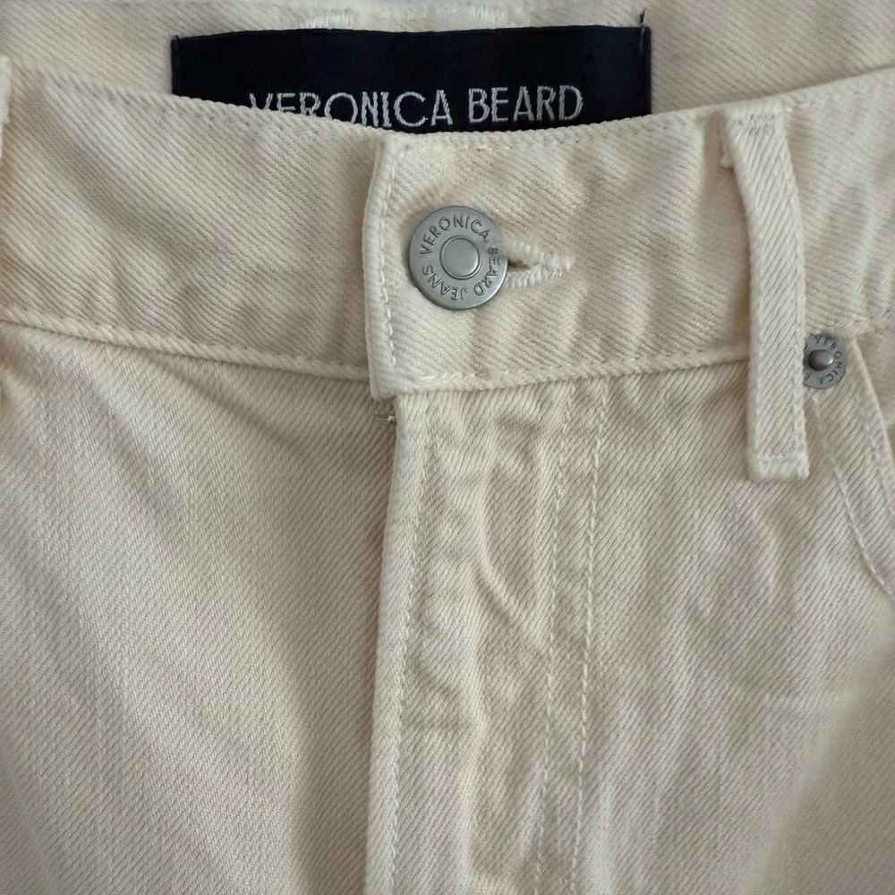 NWT Veronica Beard Taylor Cropped Wide-Leg Jean Sz 27 - Picture 6 of 8